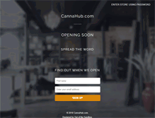Tablet Screenshot of cannahub.com